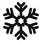 Frost snowflake icon, simple style