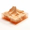 Frosted Marshmallow Dessert 3d Illustration: Translucent Resin Waves And Accurate Topography