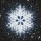 Frosted snowflake wallpaper, vector