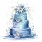 Frosty Delights: A Multi-tiered Winter Wedding Cake