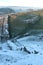 Frosty Milecastle 42 on Hadrian`s Wall, Northumberland