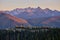 Frosty Mountain at sunset.  Cascade Lookout road, Manning Park, BC