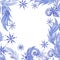 Frosty snowflake patterns wallpaper winter