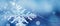 Frosty Whispers: Blue Snowflake Wonderland
