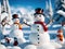 Frosty Whispers: A Cinematic Snowman Wonderland