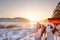 Frozen Abant lake in Golcuk National Park in Bolu,Turkey