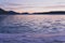 Frozen Abraham Lake at Dawn