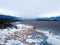 Frozen Alaskan marsh