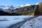 Frozen alpine Lake Tovel