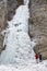 Frozen Brankovsky waterfall, Slovakia