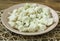 Frozen cauliflower, in ceramic plate