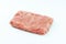 Frozen chicken fillet.Fresh frozen pieces of turkey meat on a white background.Raw chicken.Ogranic food and healthy