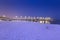 Frozen coast of Baltic Sea in Gdansk