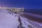 Frozen coast of Baltic Sea in Gdansk