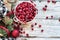 Frozen Cranberries in a Bowl