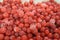 Frozen cranberries. Still life. Juicy sweet berry.