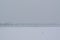 Frozen Danube river with captured boats and seagulls