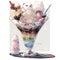 Frozen Delights: Genshin characters are in an ice cream glass. AI Generated.