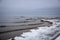 frozen dunes by the sea