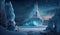Frozen Fairytale: Whimsical Ice Castle, Starlit Splendor, and Enchanting Reindeer Sleigh Glide