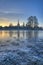 Frozen floodplain, Worcestershire