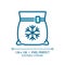 Frozen food pixel perfect blue RGB color icon