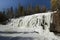 Frozen Gooseberry falls along lake Superiors northern shore.