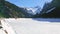 The frozen Gosausee lake, Gosau, Austria