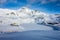 Frozen Grunwaldsee lake at Obertauern ski resort, Obertauern, Radstadter Tauern, Salzburger Land, Austria