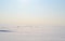 Frozen Gulf of Finland , sunny winter day.