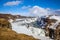 Frozen Gullfoss Waterfall, Iceland