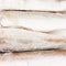 Frozen hake fish on a white background