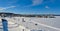 Frozen harbour in Lahti, Finland