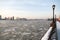 Frozen Hudson River in NYC