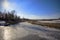 Frozen Krutynia river
