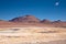 Frozen lagoon in Atacama desert