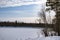 Frozen lake in the heart of Siberia