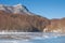 Frozen lake in Montseny