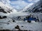 Frozen Lake Saif ul Malook with Blue Huts