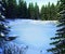Frozen Lake Winter Backdrop