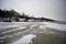 Frozen lakeshore without the crowds