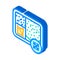 frozen lunch isometric icon vector illustration
