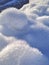 Frozen micro world pretty snow balls