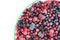 Frozen mixed fruit in bowl - berries