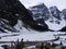 Frozen Moraine Lake at Banff National Park