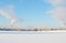Frozen Neva river