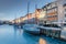 Frozen Nyhavn canal in Copenhagen - advertisement free