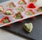 Frozen Olive Oil Hearbs Close Heart Shapes