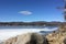 Frozen Onota Lake in Pittsfield, Massachusetts