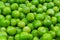 Frozen pea peases texture background. Green pease background pattern.